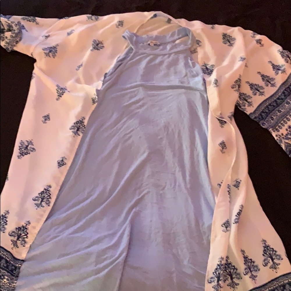 Dress with cardigan